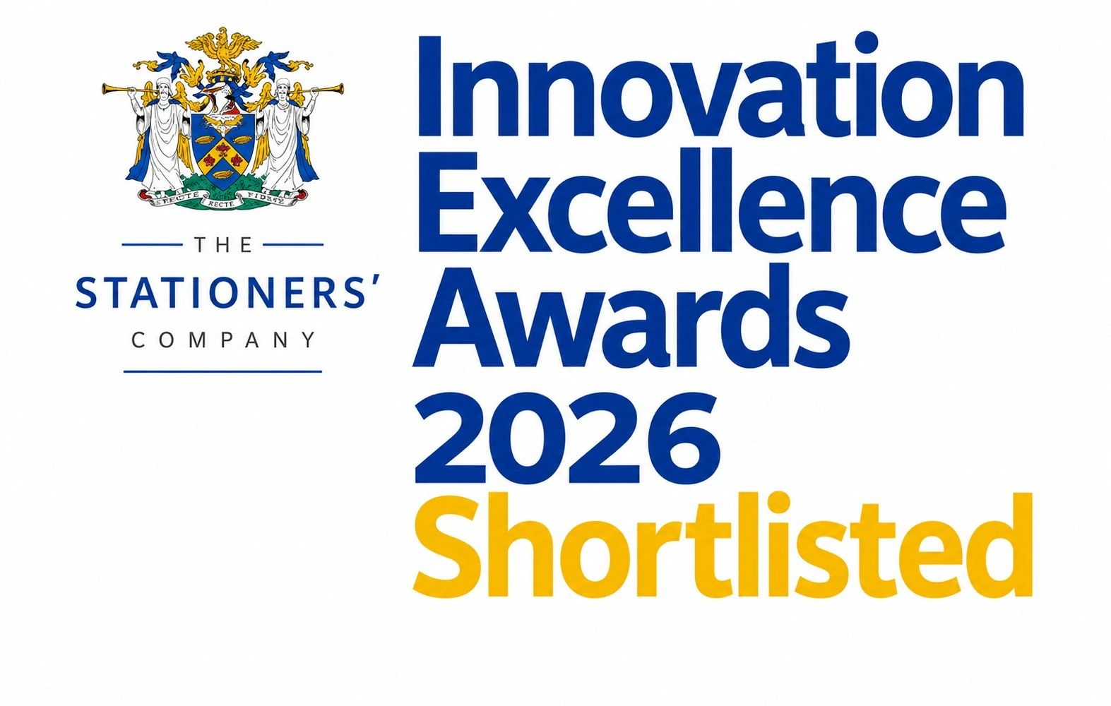 Shortlisted for The Stationers' Company Innovation Excellence Awards 2026