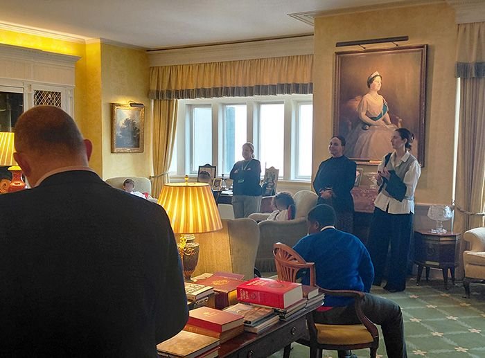 Exhibition day at Grocers' Hall