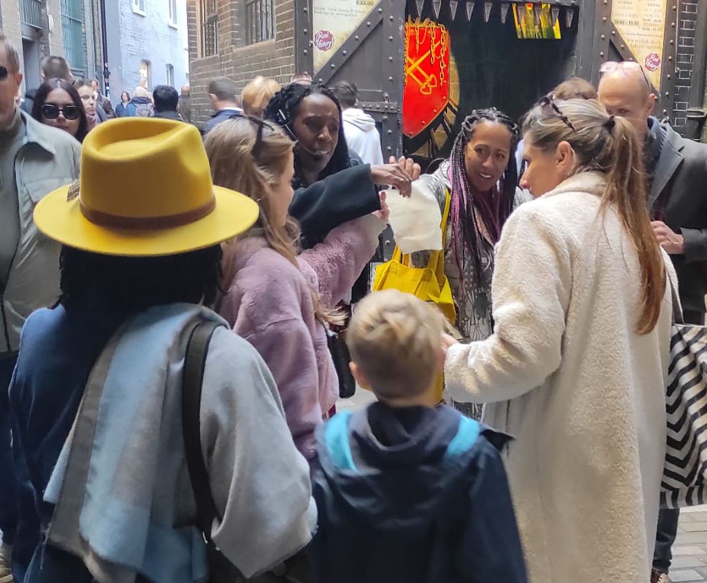 Primary school pupils on a Tudor adventure walk